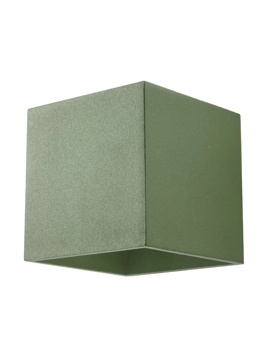 
Lampada da parete di design «Quad» a 1 luce - Verde oliva