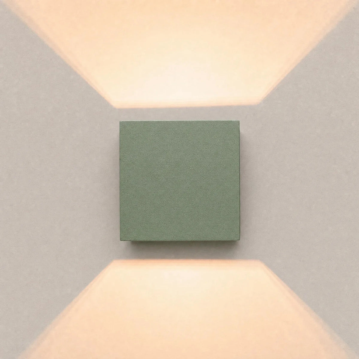 
Lampada da parete di design «Quad» a 1 luce - Verde oliva