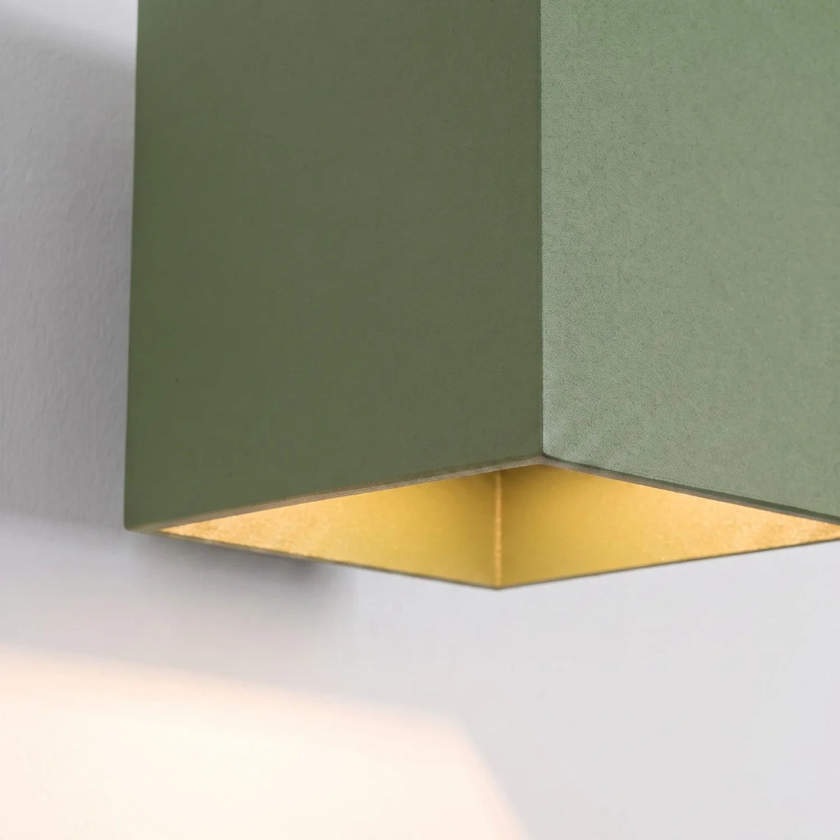 
Lampada da parete di design «Quad» a 1 luce - Verde oliva