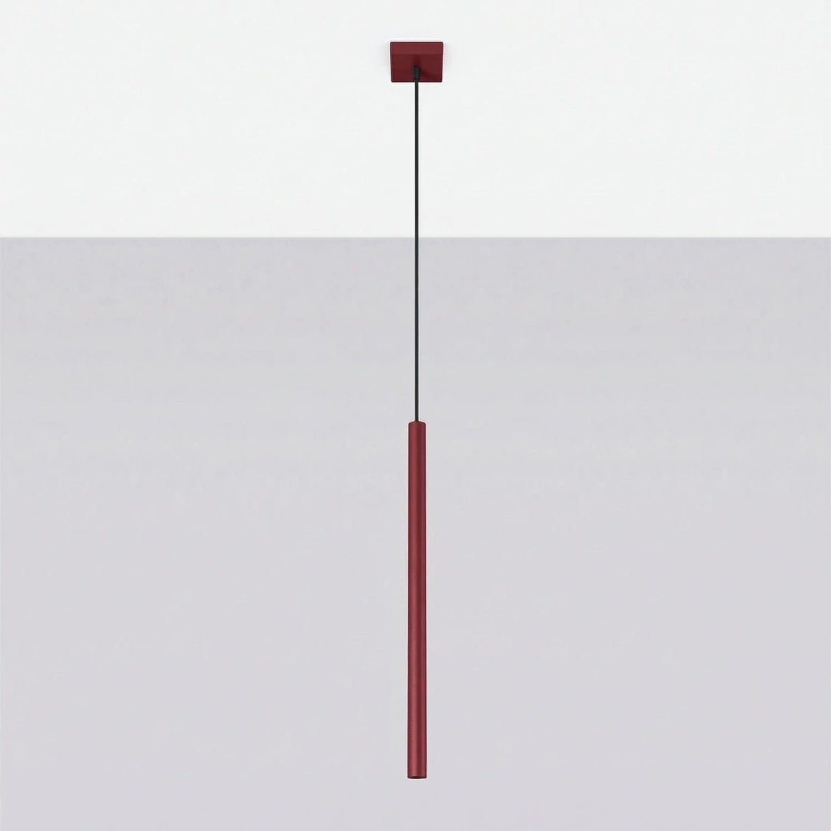 
Lampada a sospensione di design «Pastelo», a 1 luce - Rosso bordeaux