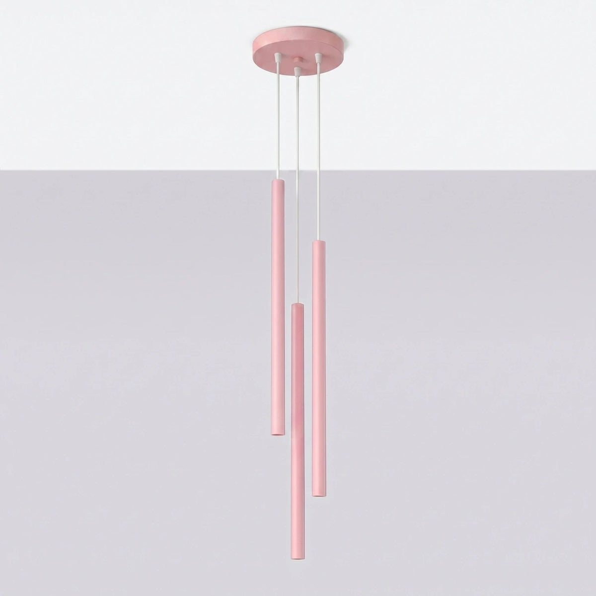 
Design Pendellampe „Pastelo“ 3-flammig - Rosa