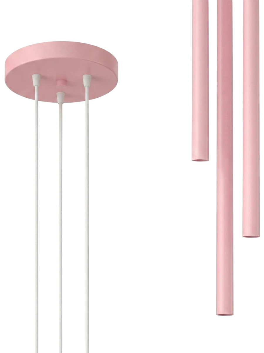 
Design Pendellampe „Pastelo“ 3-flammig - Rosa
