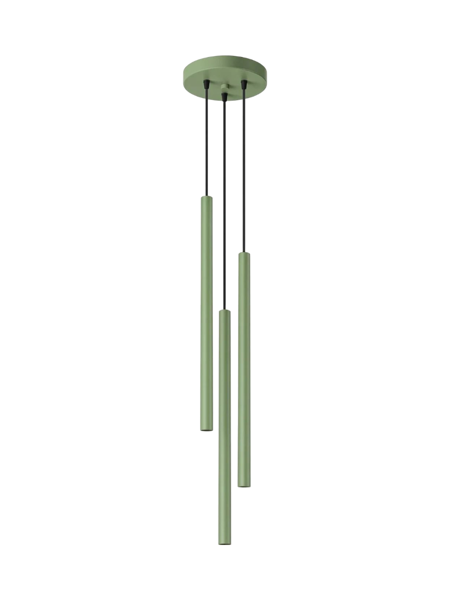
Design Pendellampe „Pastelo“ 3-flammig - Salbeigrün