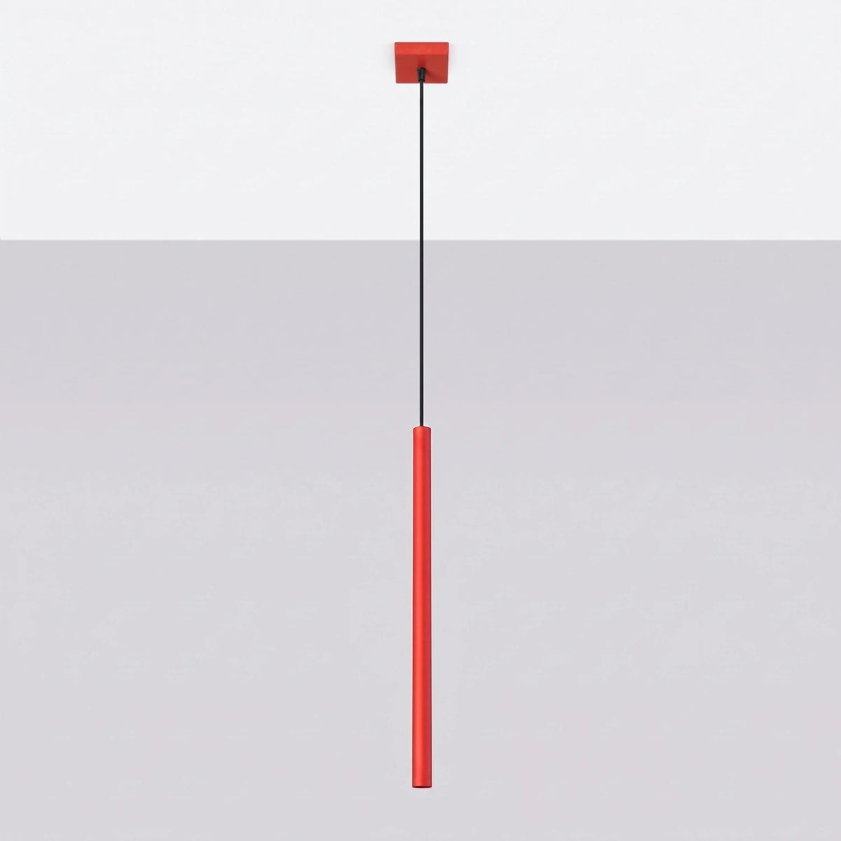 
Lampada a sospensione di design «Pastelo», a 1 luce - Rosso