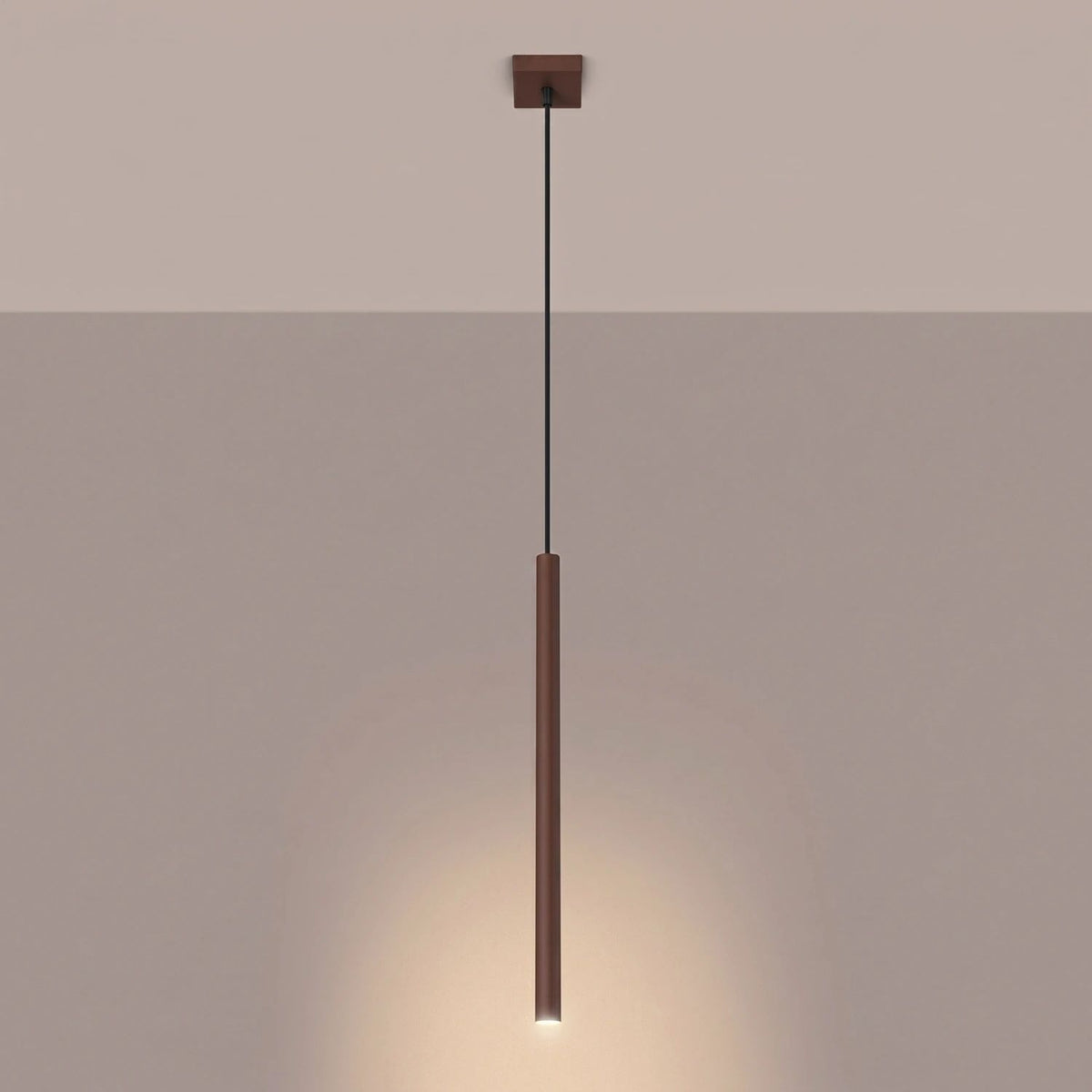 
Lampada a sospensione di design «Pastelo», a 1 luce - Braun