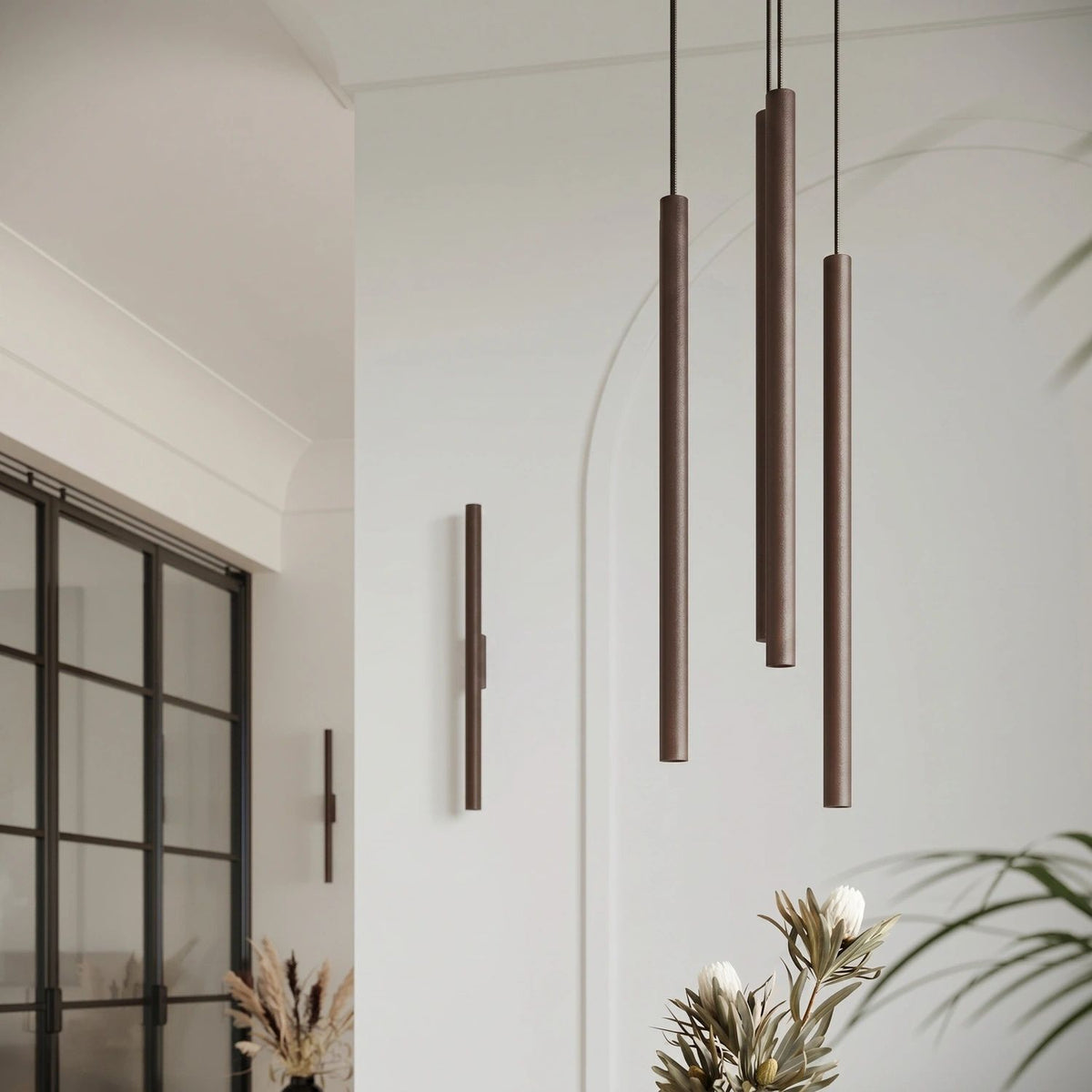 
Design Pendellampe „Pastelo“ 3-flammig - Braun