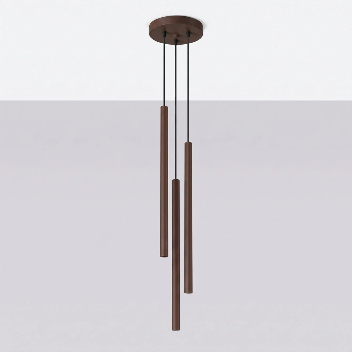 
Design Pendellampe „Pastelo“ 3-flammig - Braun