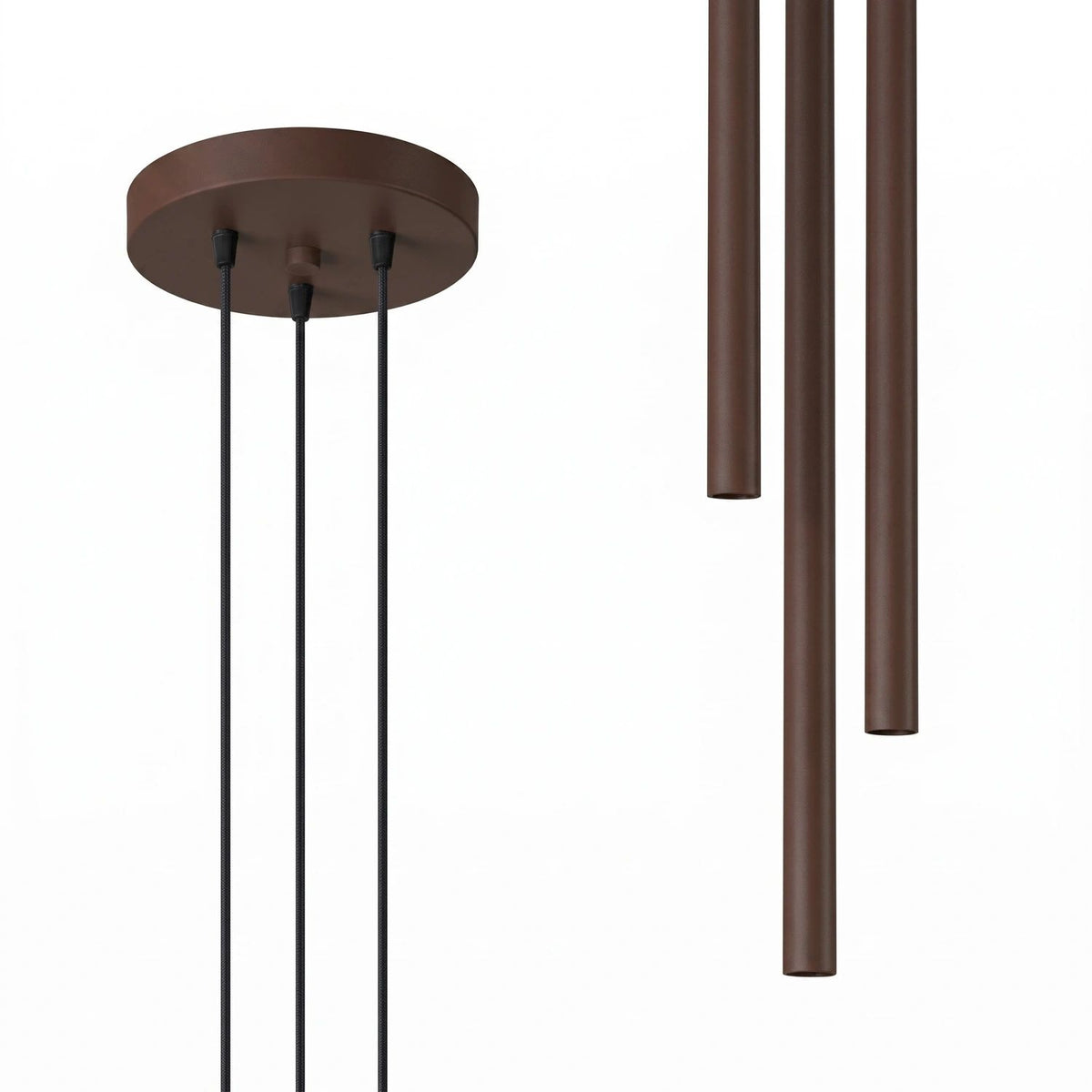 
Design Pendellampe „Pastelo“ 3-flammig - Braun