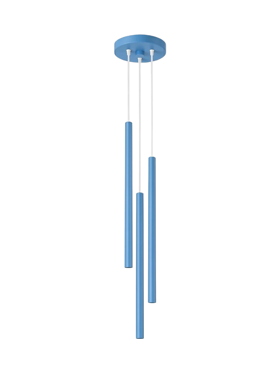 
Design Pendellampe „Pastelo“ 3-flammig - Hellblau