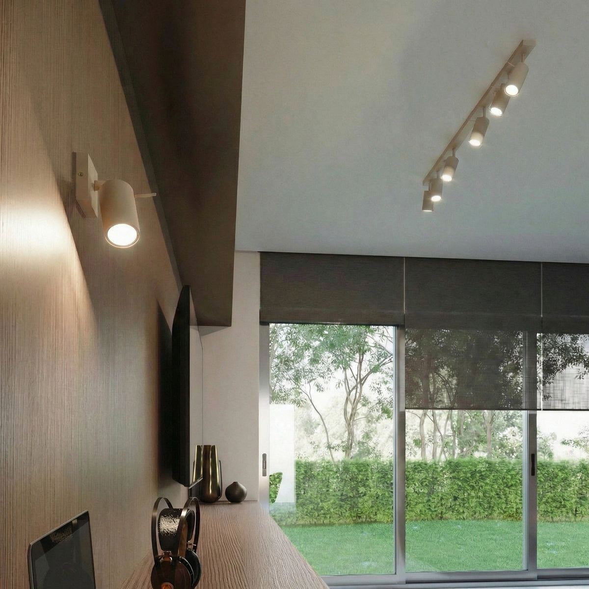 
Design Deckenlampe „Ring“ 3-flammig - Taupe