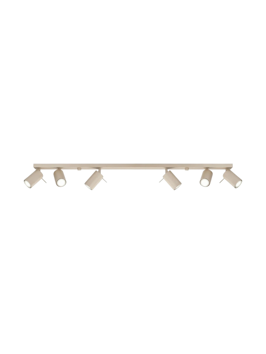 
Design Deckenlampe „Ring“ 6-Flammig (linear) - Rosa