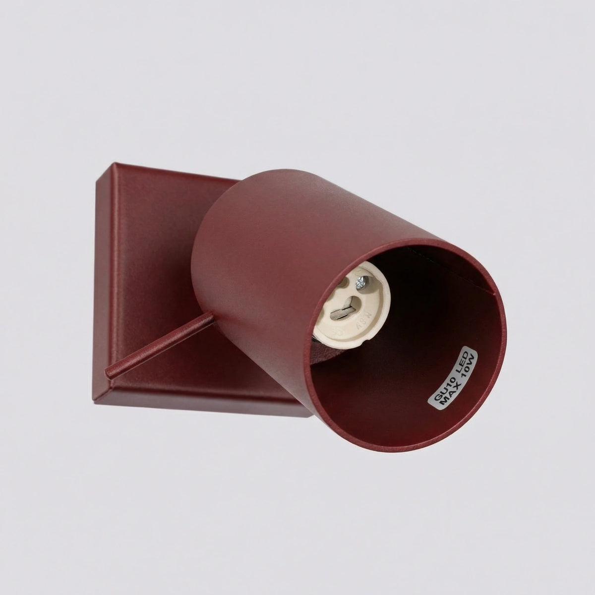 
Design Wandlampe „Ring“ - Burgundrot