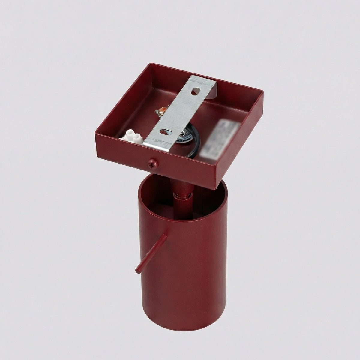 
Design Wandlampe „Ring“ - Burgundrot