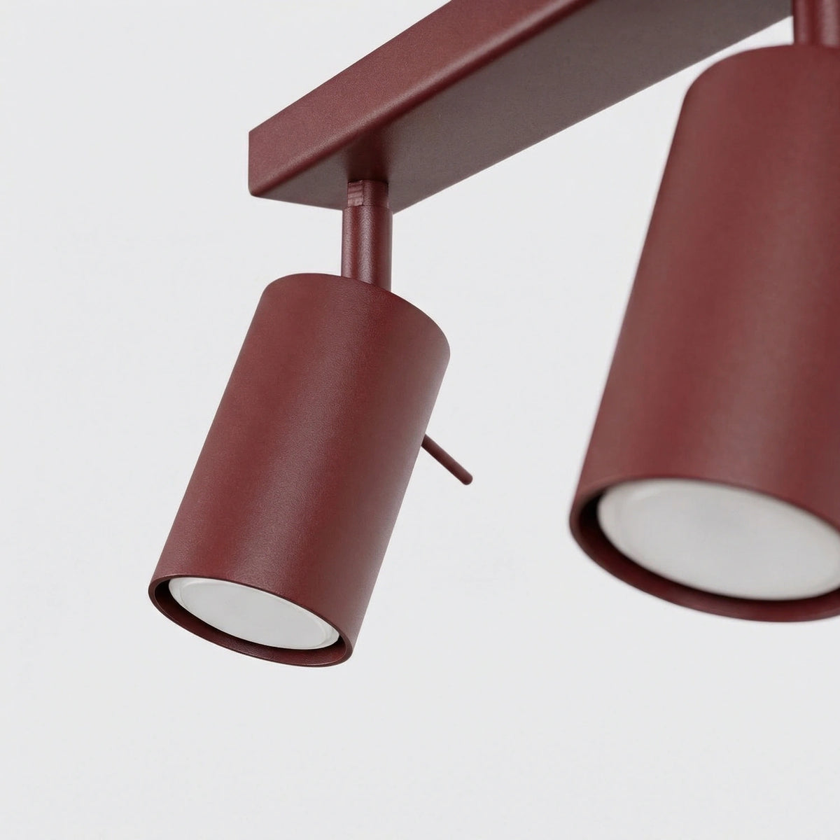 
Design Deckenlampe „Ring“ 2-flammig - Burgundrot