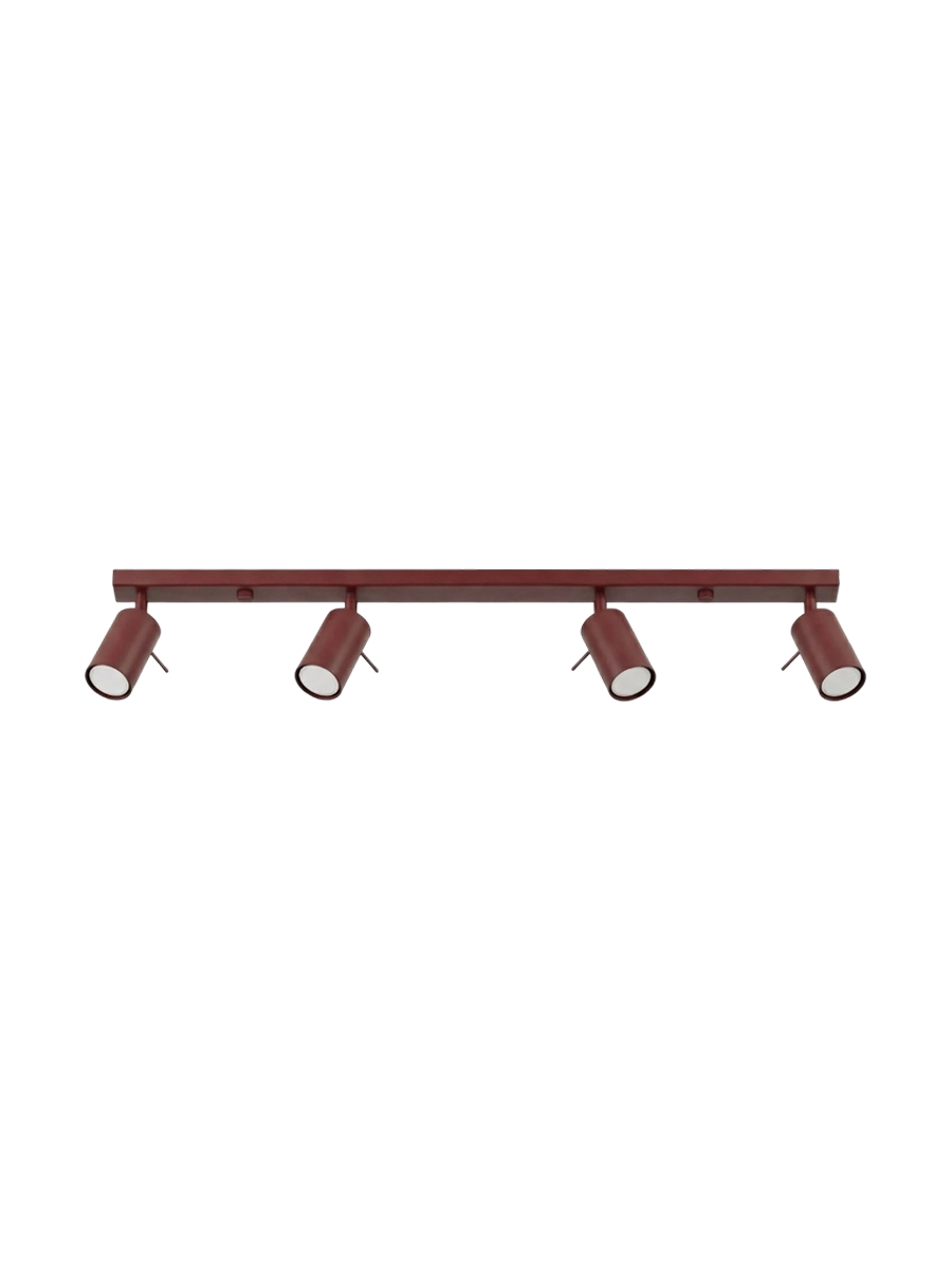 
Design Deckenlampe „Ring“ 4-flammig (linear) - Salbeigrün