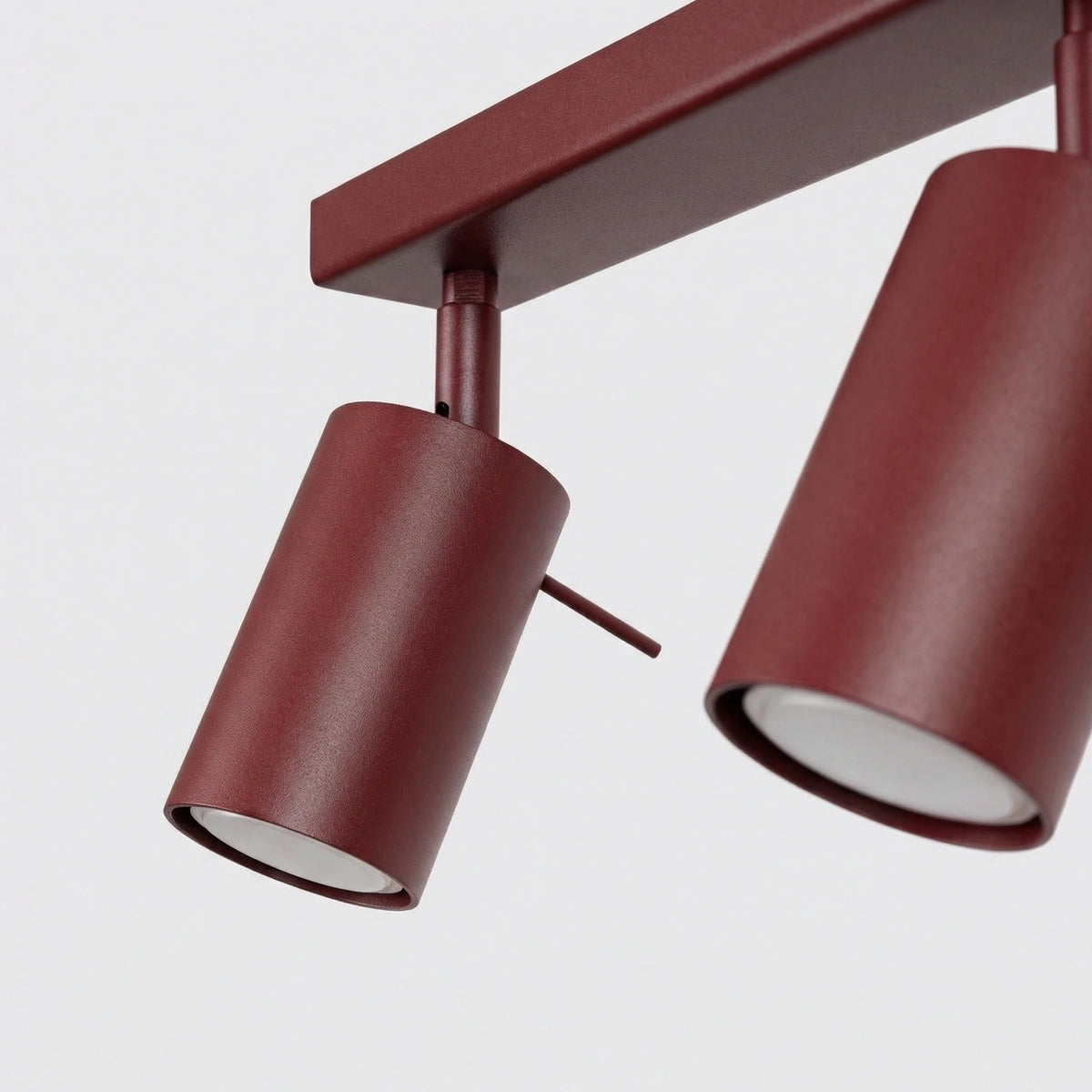 
Design Deckenlampe „Ring“ 4-flammig (linear) - Burgundrot