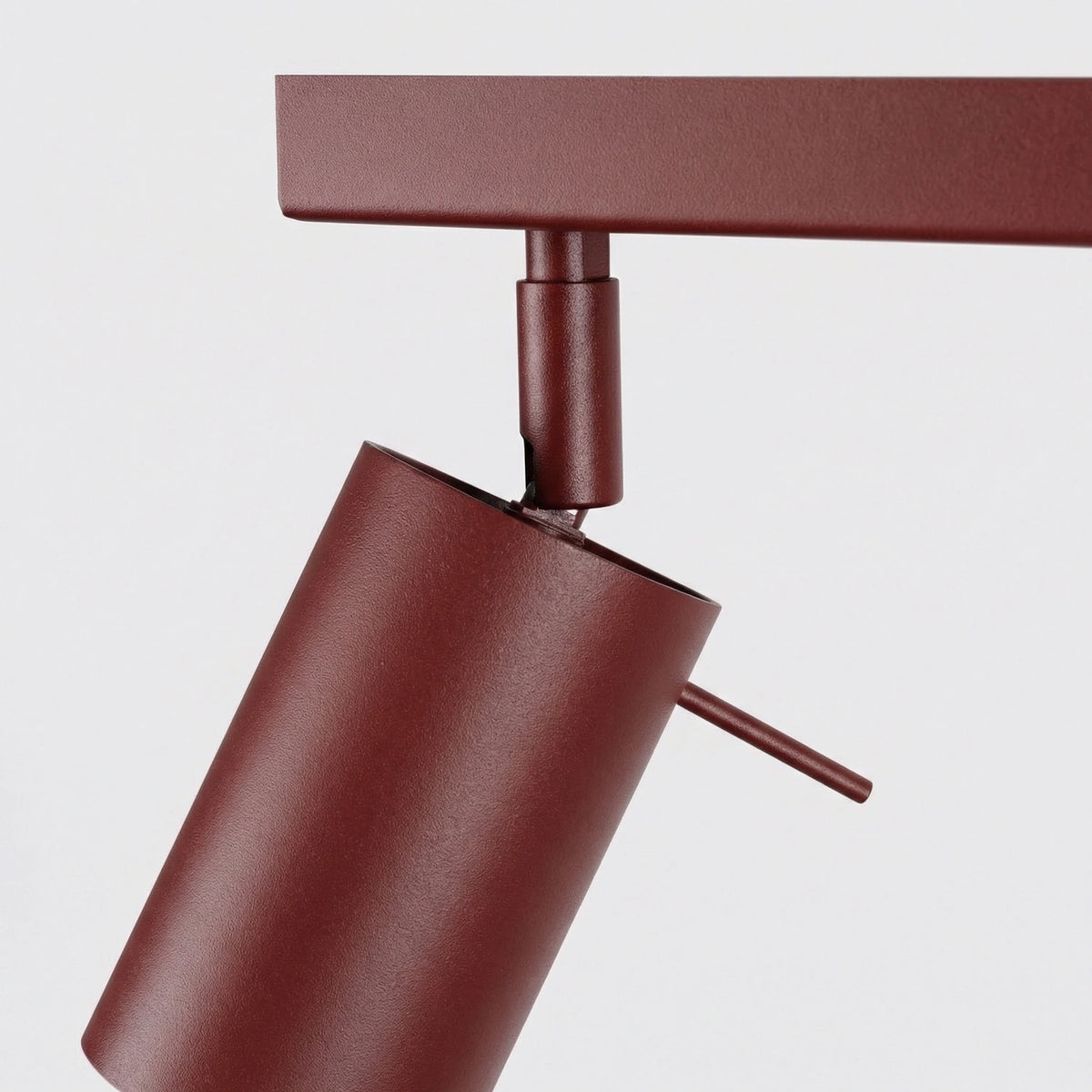 
Design Deckenlampe „Ring“ 4-flammig (linear) - Burgundrot