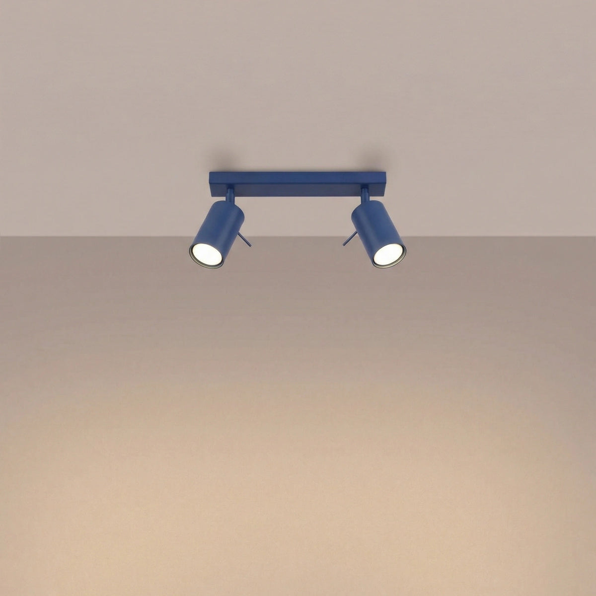
Design Deckenlampe „Ring“ 2-flammig - Ultramarine