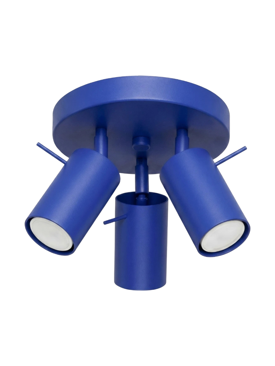 
Runde Design Deckenlampe „Ring“ 3-flammig - Salbeigrün