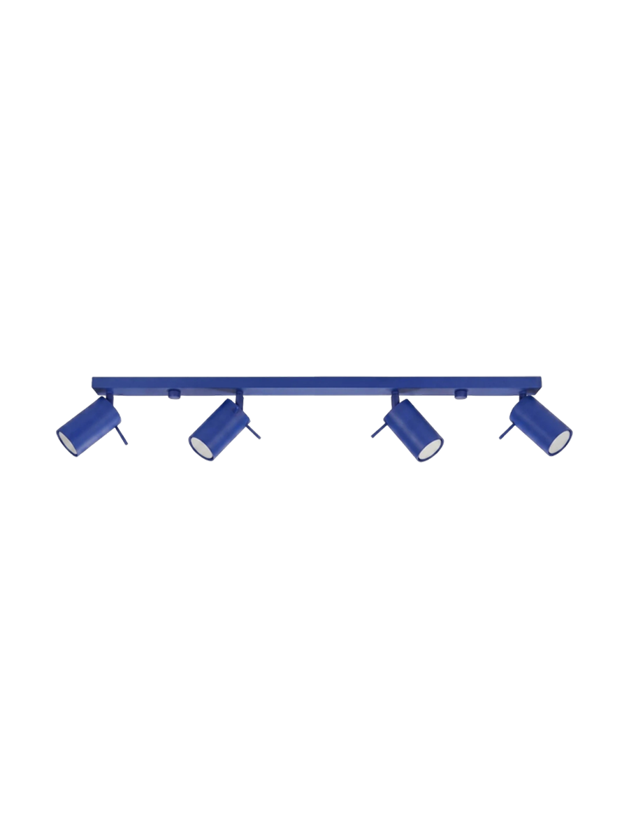 
Design Deckenlampe „Ring“ 4-flammig (linear) - Ultramarine