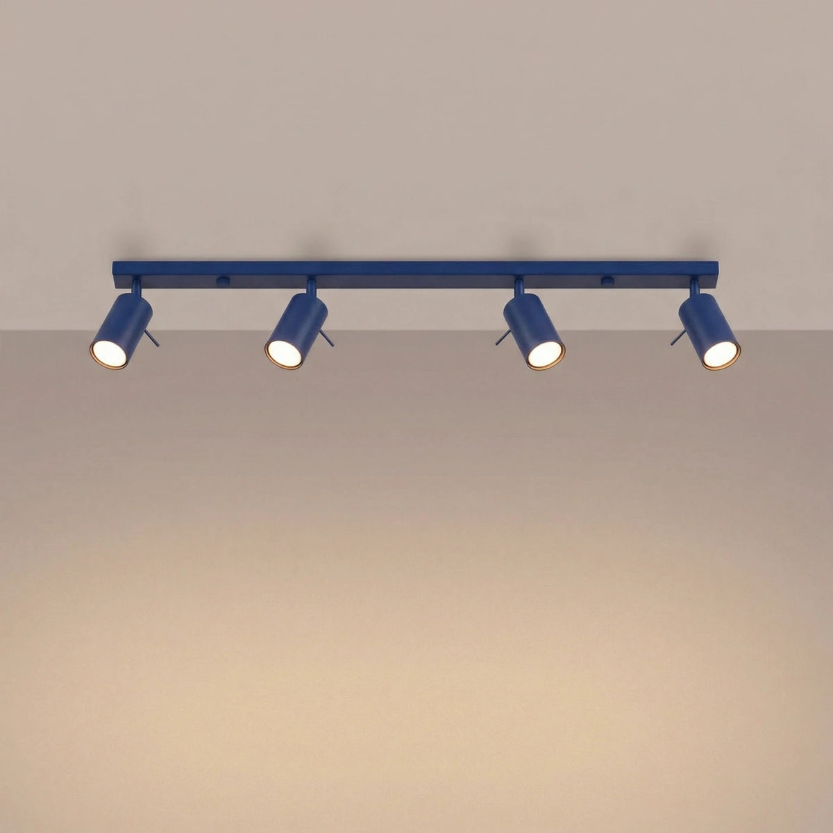 
Design Deckenlampe „Ring“ 4-flammig (linear) - Ultramarine