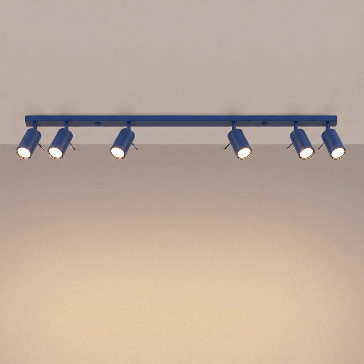 
Design Deckenlampe „Ring“ 6-Flammig (linear) - Ultramarine