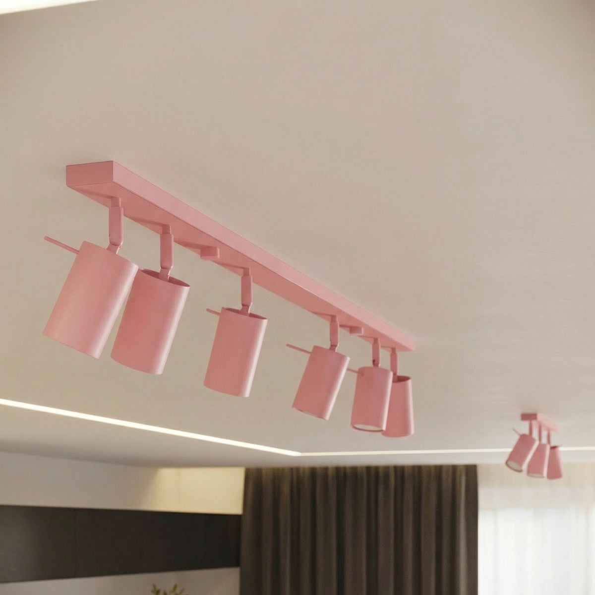 
Design Wandlampe „Ring“ - Rosa