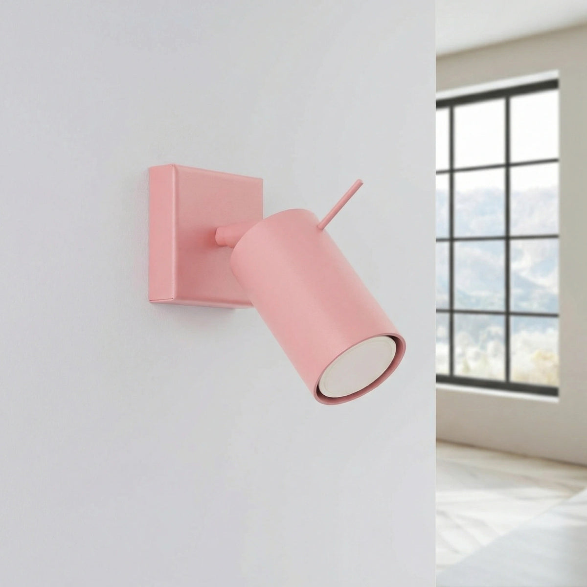 
Design Wandlampe „Ring“ - Rosa