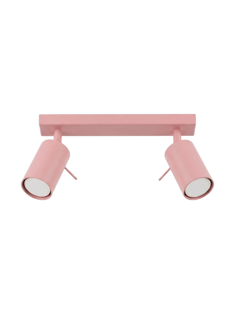 
Design Deckenlampe „Ring“ 2-flammig - Rosa