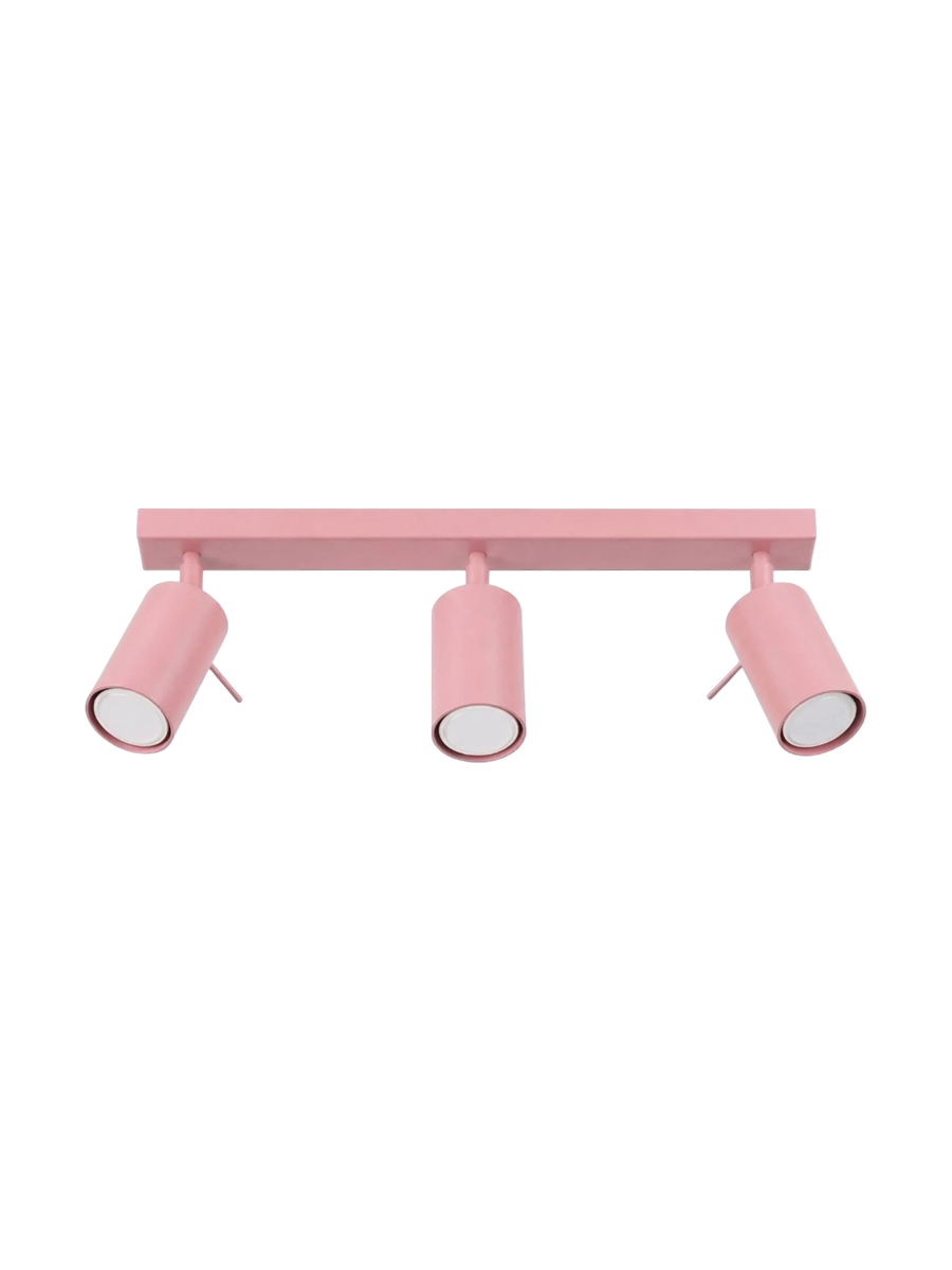 
Design Deckenlampe „Ring“ 3-flammig - Rosa
