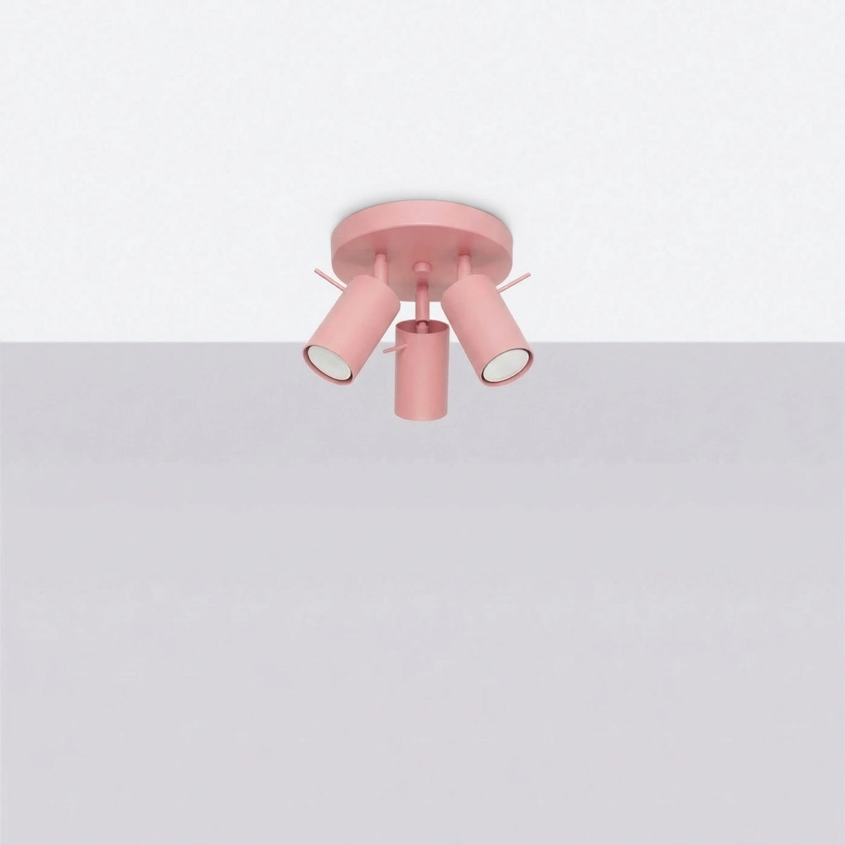 
Lampada da soffitto rotonda di design «Ring» a 3 luci - Rosa