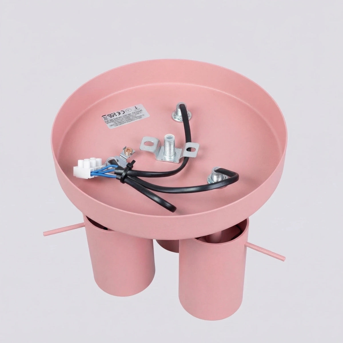 
Lampada da soffitto rotonda di design «Ring» a 3 luci - Rosa
