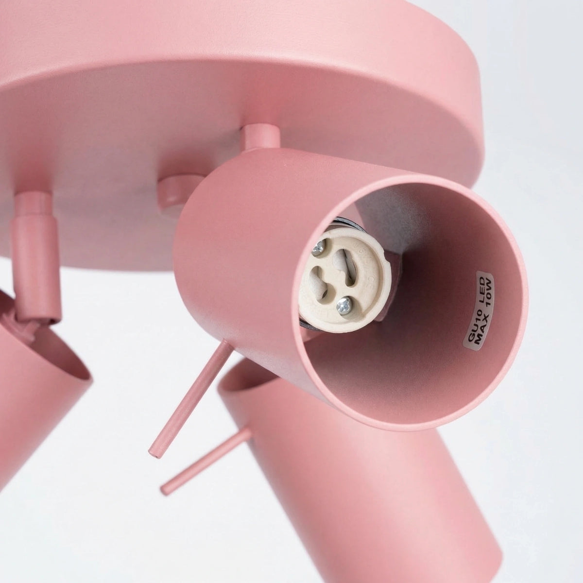 
Lampada da soffitto rotonda di design «Ring» a 3 luci - Rosa