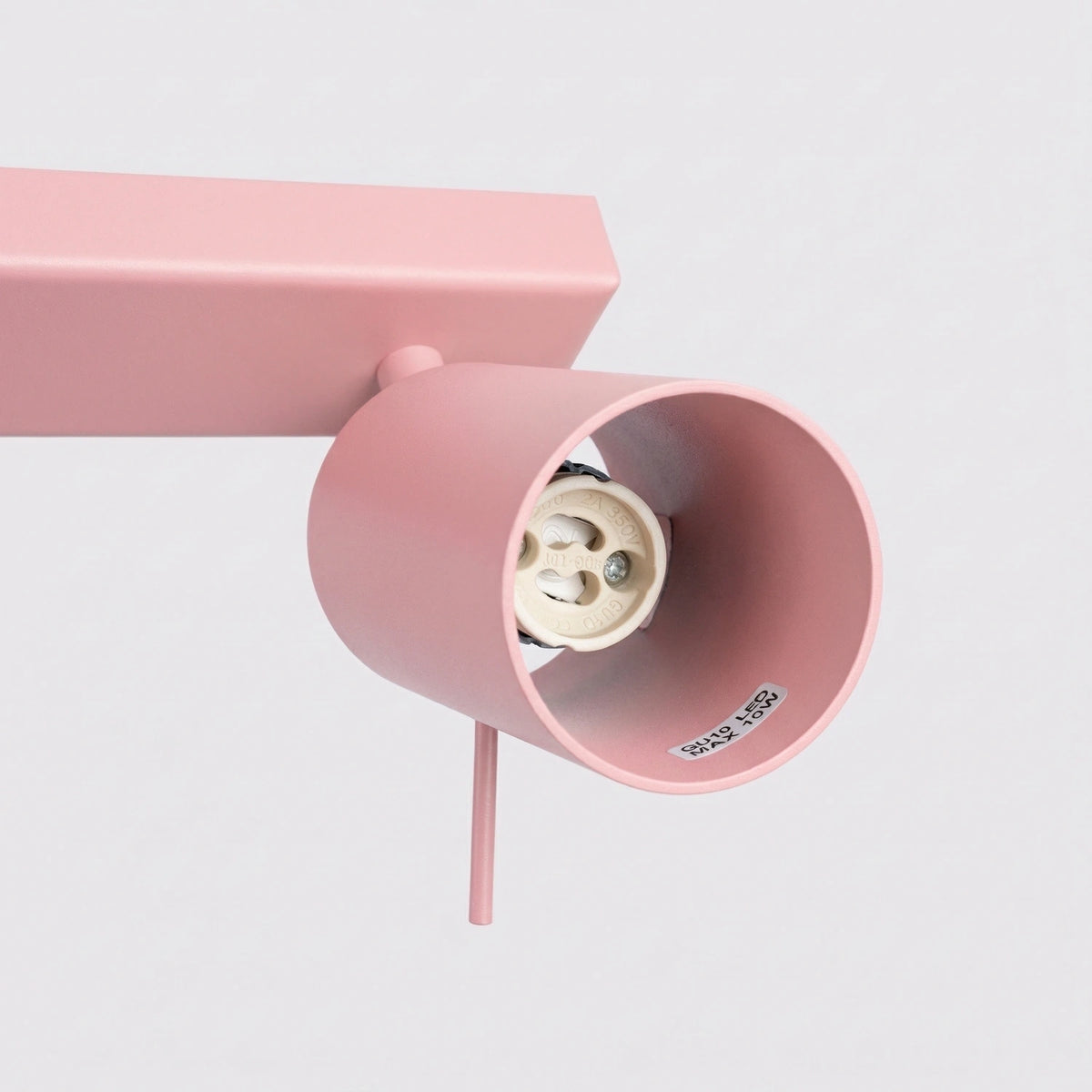 
Design Deckenlampe „Ring“ 4-flammig (linear) - Rosa