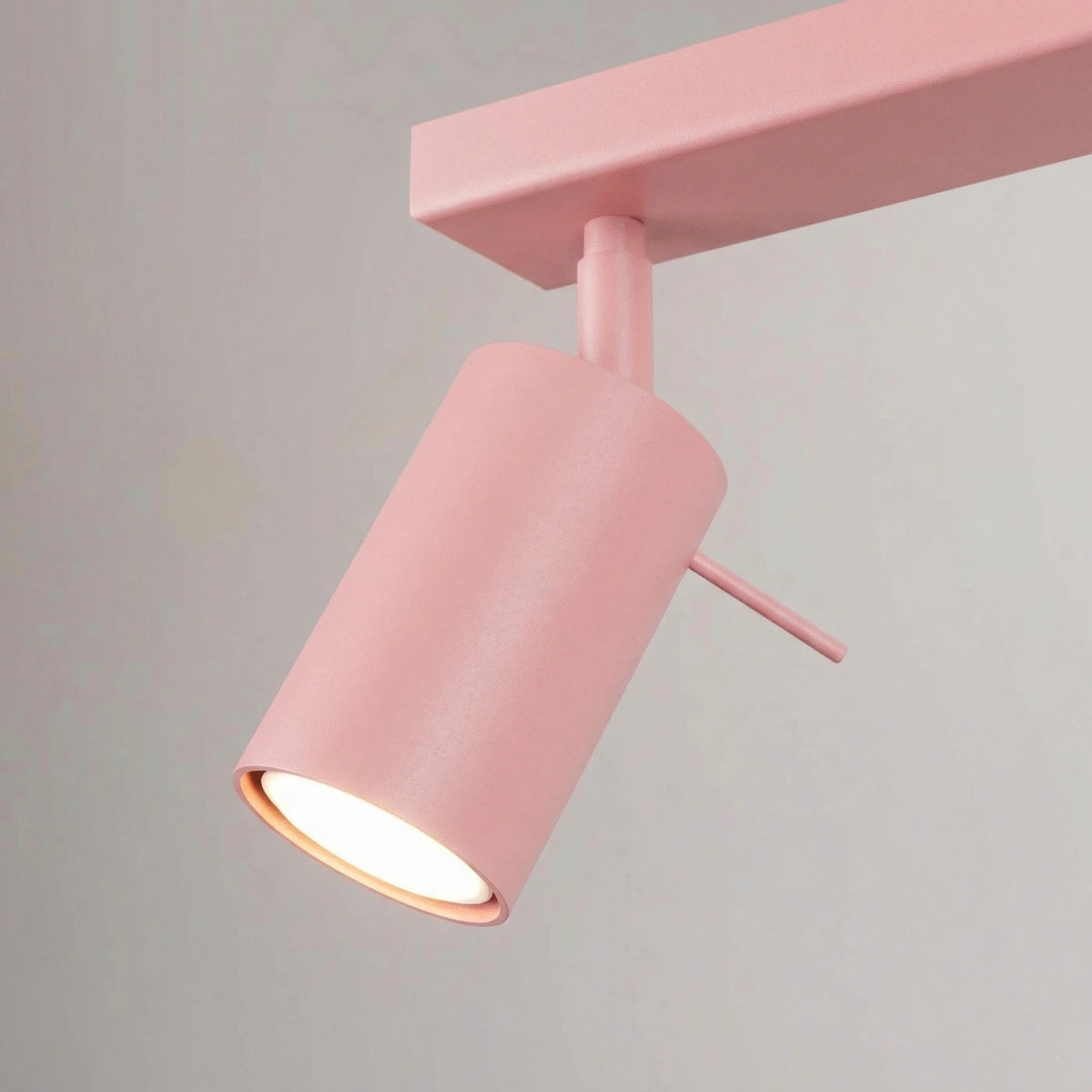 
Design Deckenlampe „Ring“ 4-flammig (linear) - Rosa