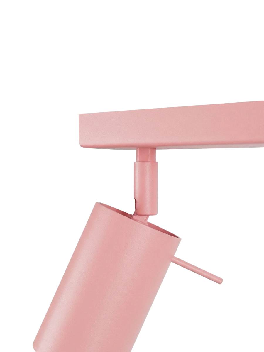 
Design Deckenlampe „Ring“ 6-Flammig (linear) - Rosa