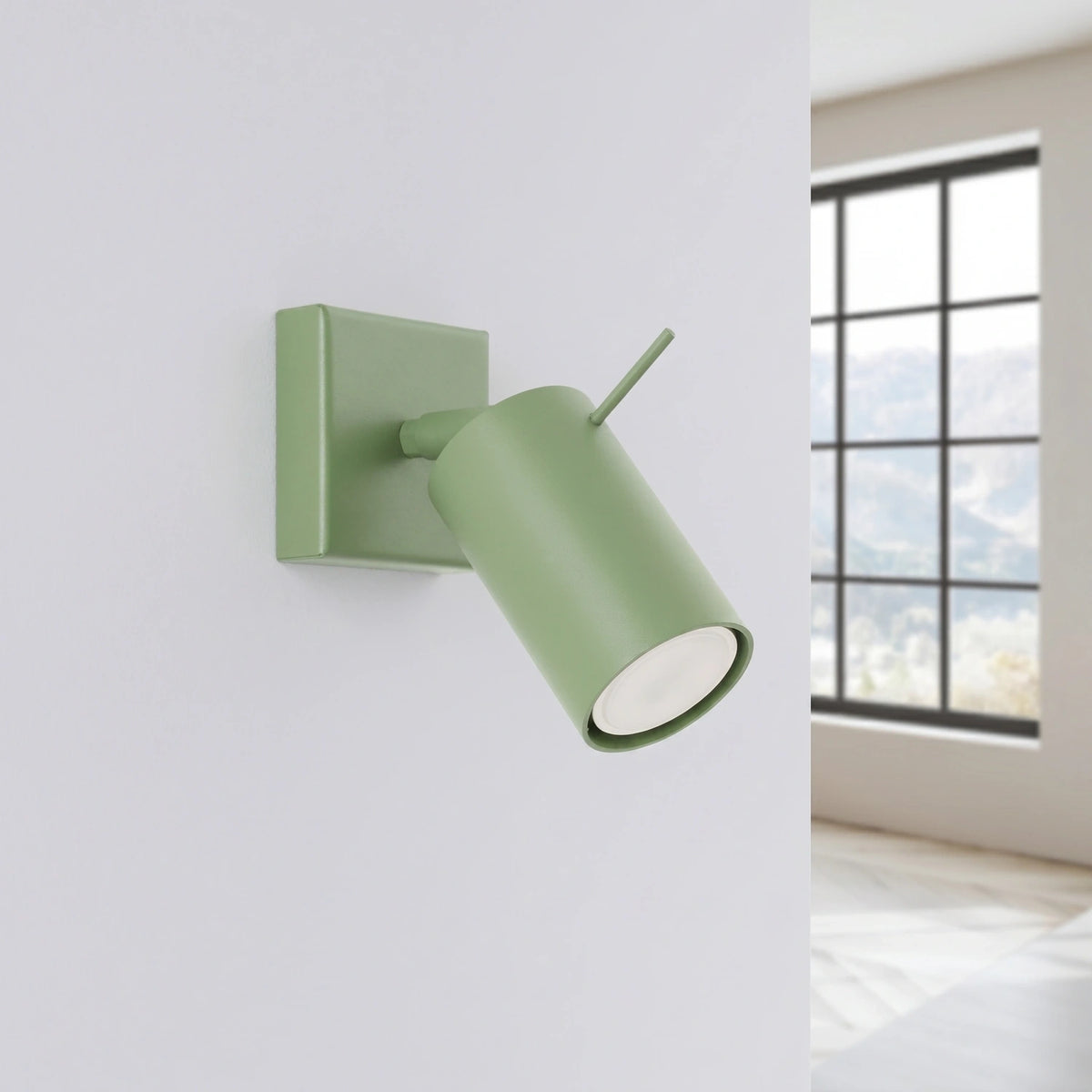 
Design Wandlampe „Ring“ - Salbeigrün