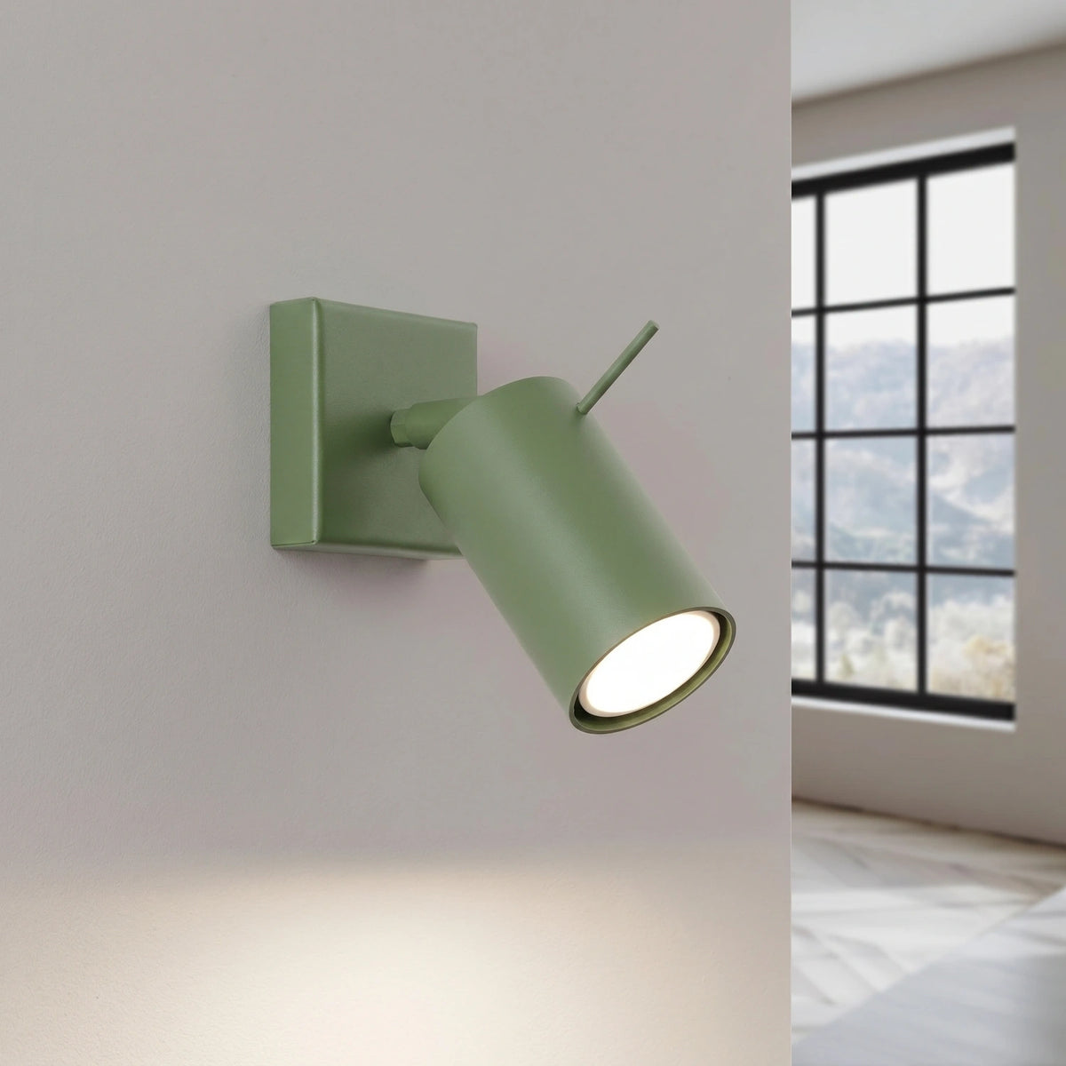 
Design Wandlampe „Ring“ - Salbeigrün
