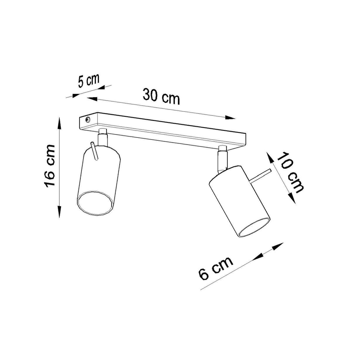 
Design Deckenlampe „Ring“ 2-flammig - Salbeigrün