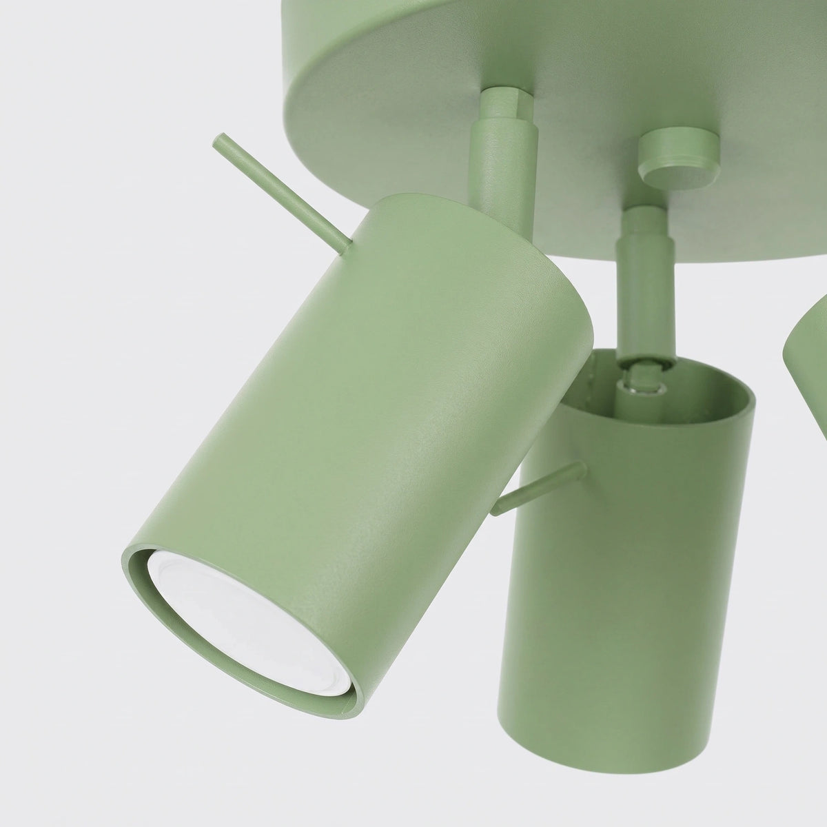 
Runde Design Deckenlampe „Ring“ 3-flammig - Salbeigrün