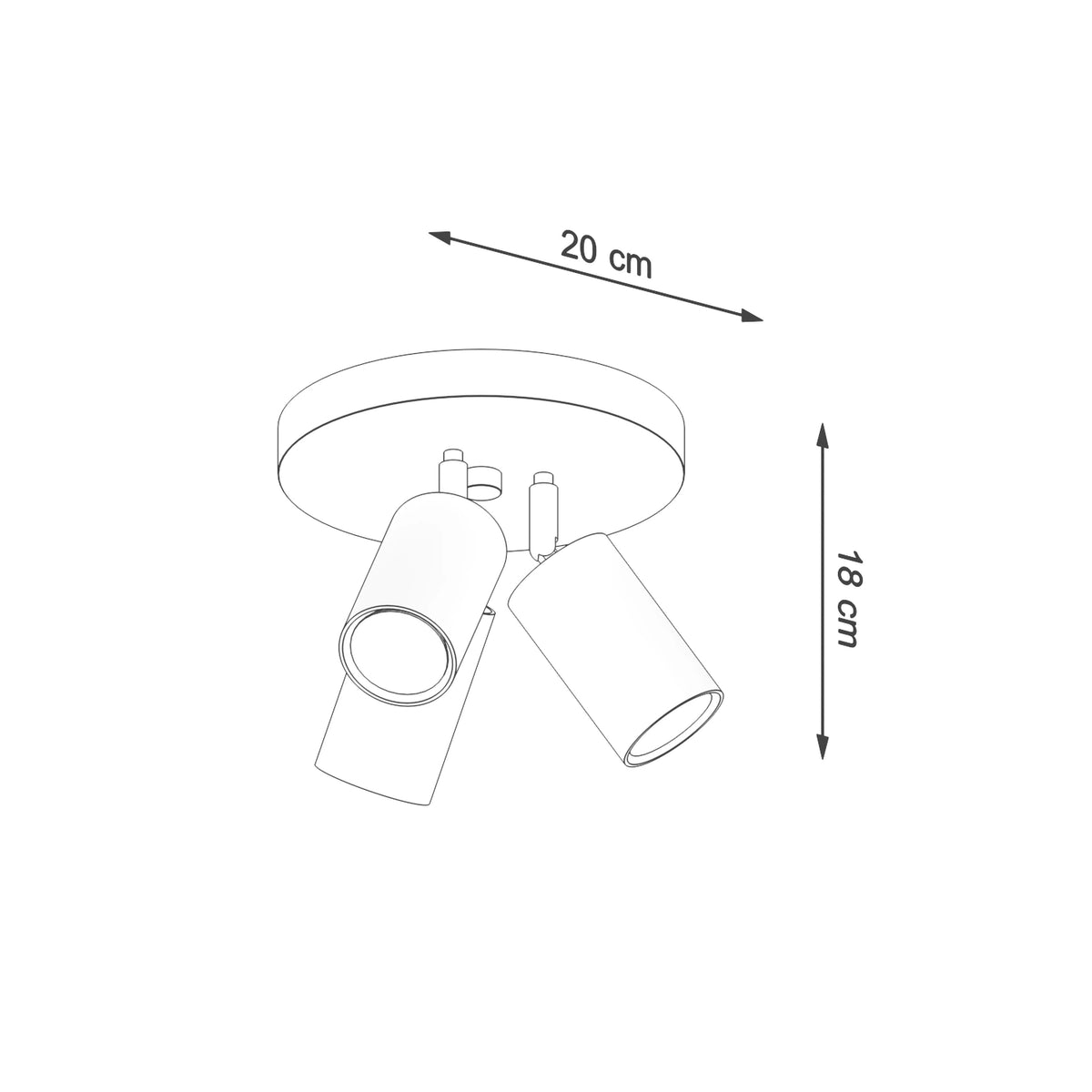 
Runde Design Deckenlampe „Ring“ 3-flammig - Salbeigrün