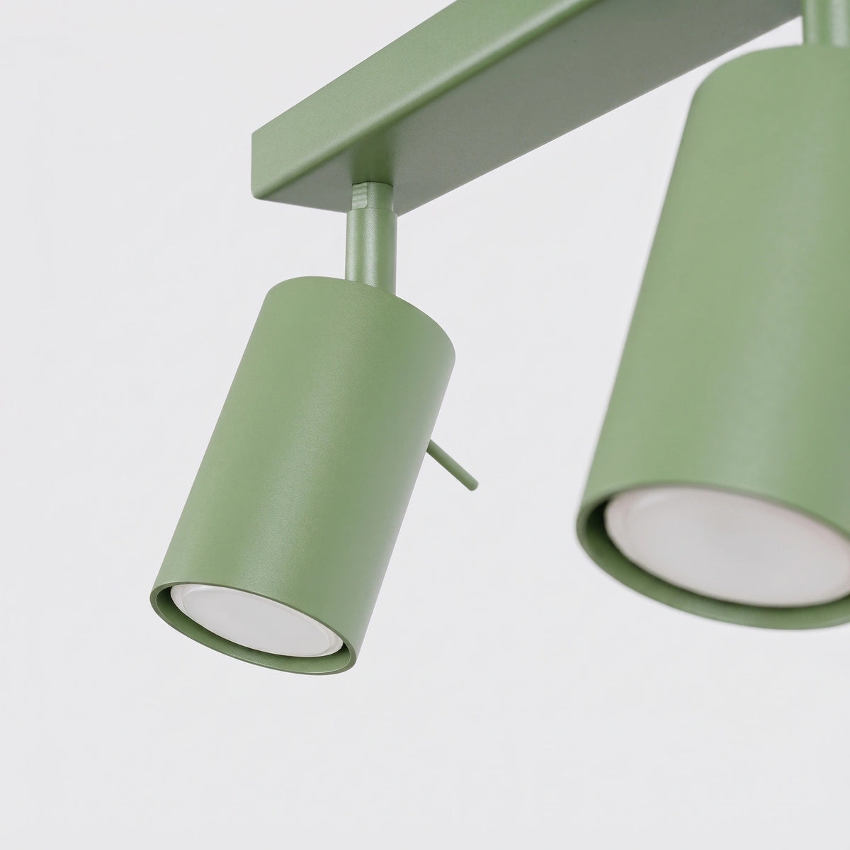 
Design Deckenlampe „Ring“ 4-flammig (linear) - Salbeigrün