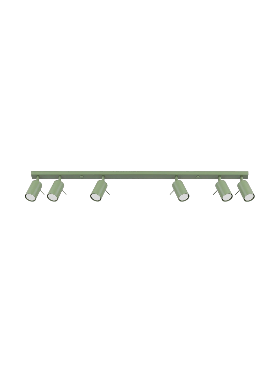 
Design Deckenlampe „Ring“ 6-Flammig (linear) - Rosa