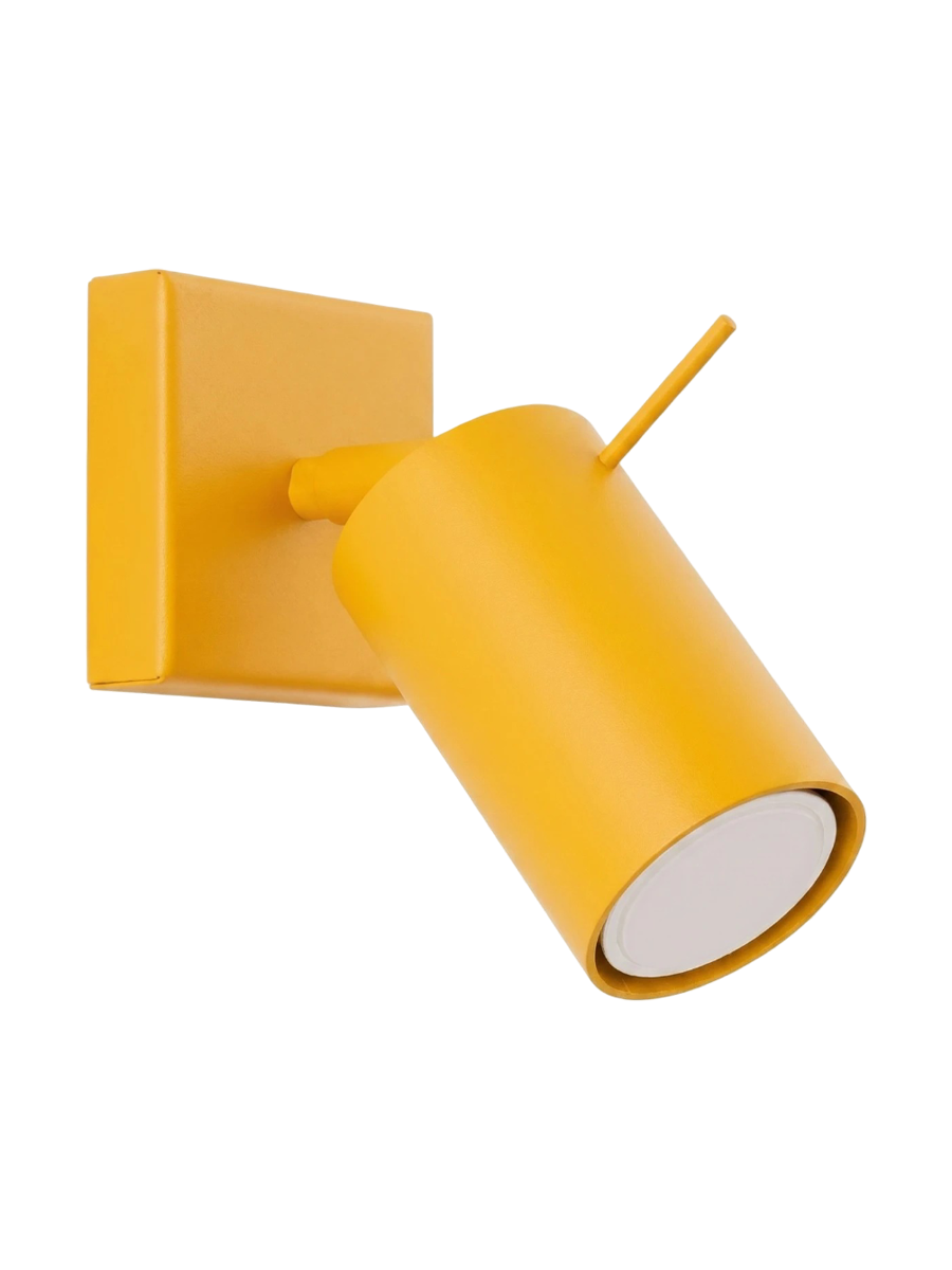 
Lampada da parete di design «Ring» - Giallo