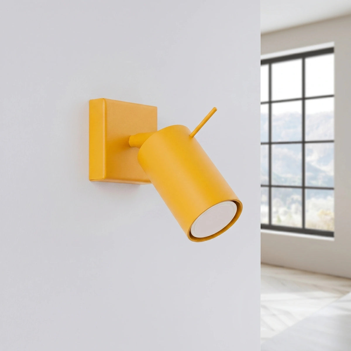 
Lampada da parete di design «Ring» - Giallo