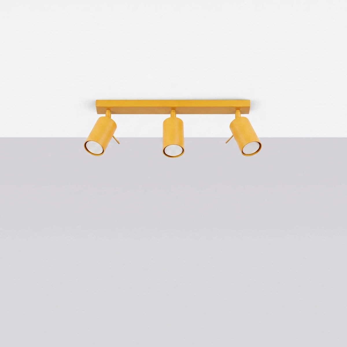 
Lampada da soffitto di design «Ring» a 3 luci - Giallo