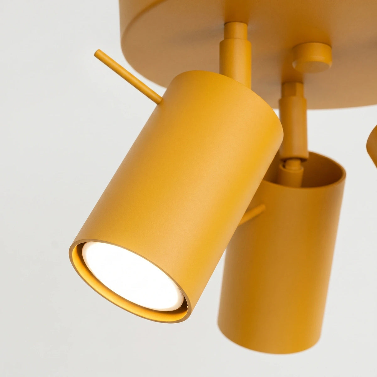 
Runde Design Deckenlampe „Ring“ 3-flammig - Gelb