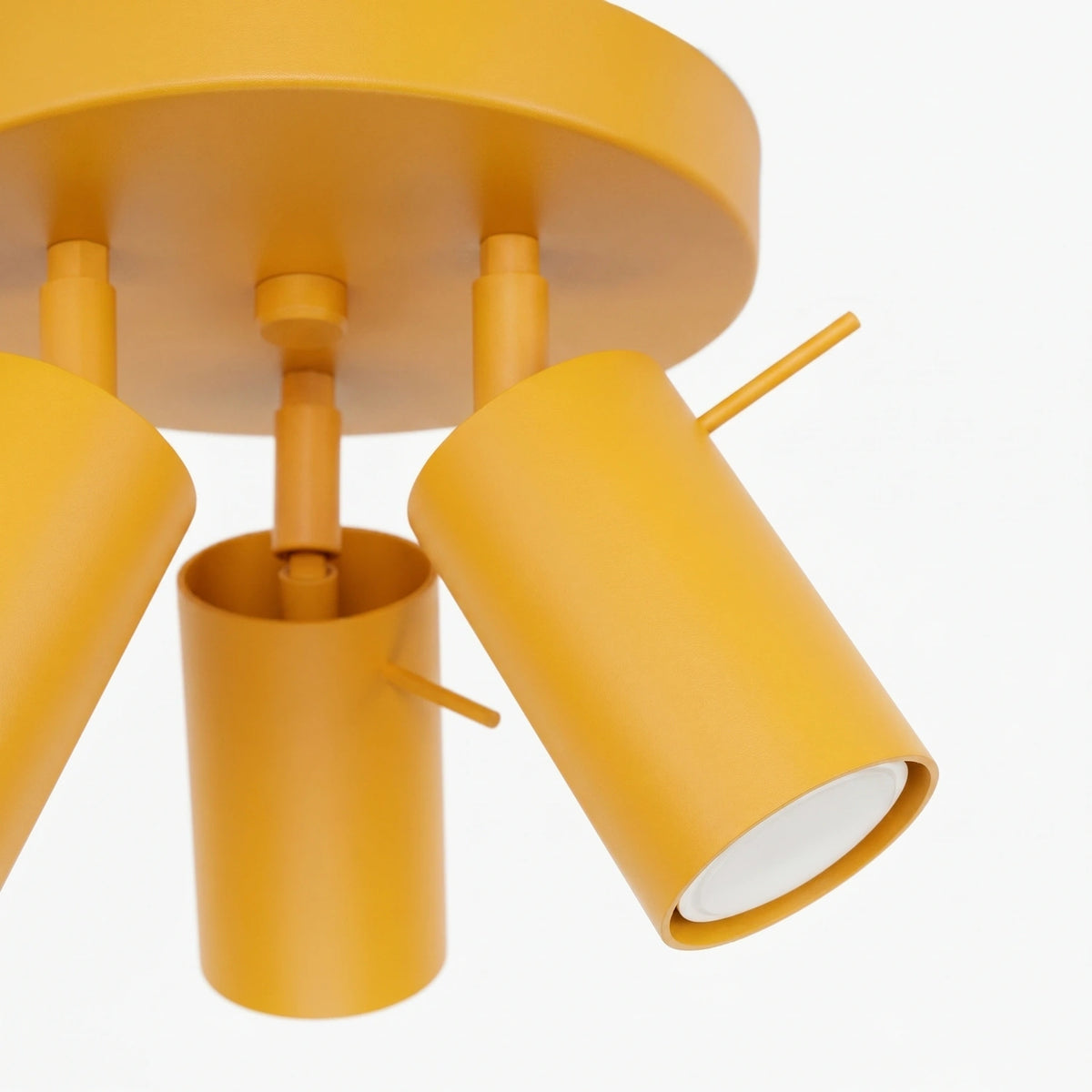 
Runde Design Deckenlampe „Ring“ 3-flammig - Gelb
