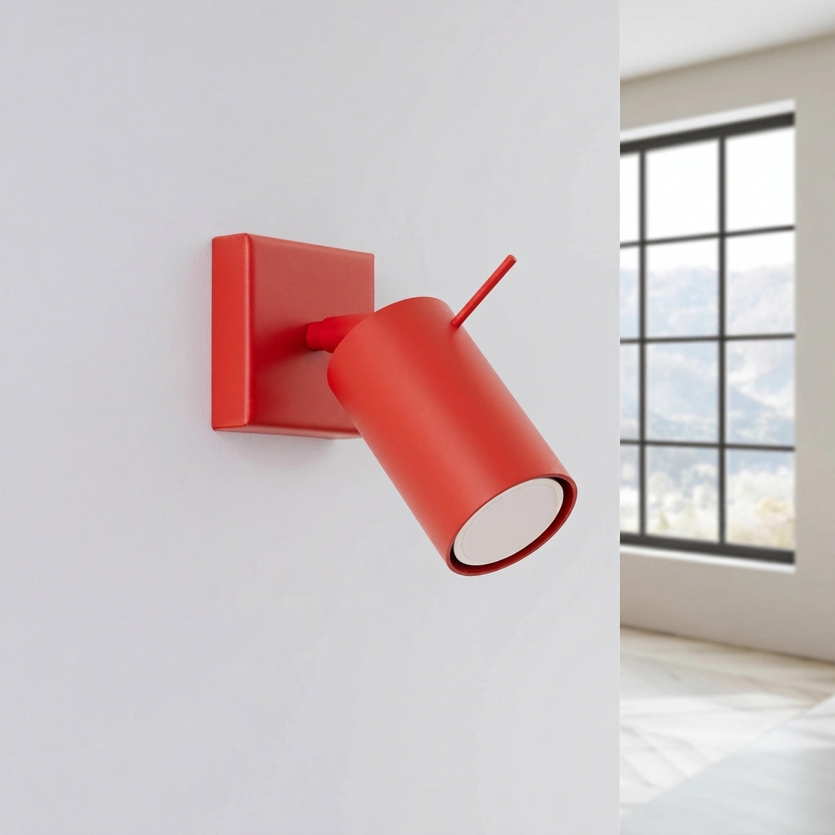 
Lampada da parete di design «Ring» - Rosso