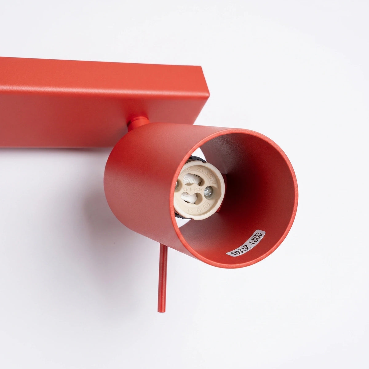
Design Deckenlampe „Ring“ 4-flammig (linear) - Rot